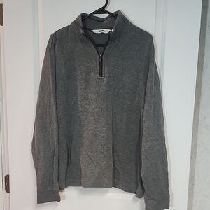 Joseph Abboud Men's Charcoal Half-Zip Sweater